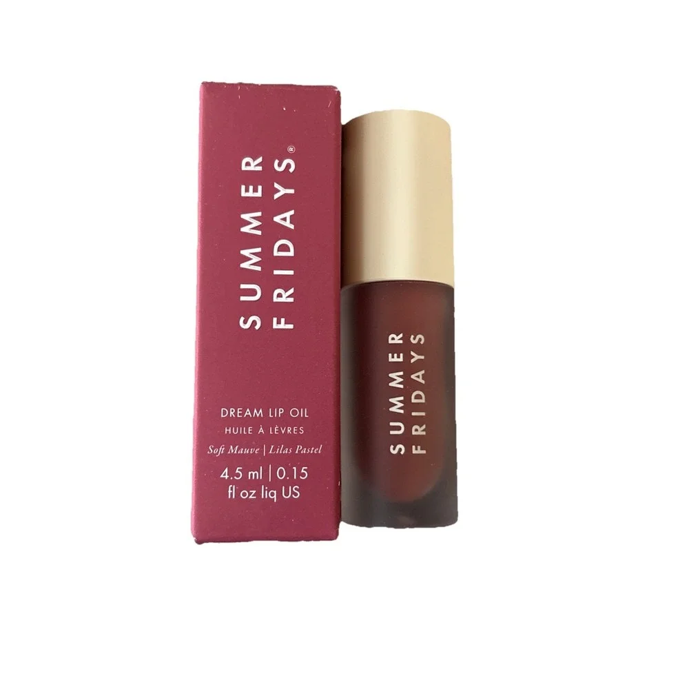 Summer Fridays Dream Lip Oil Soft Mauve NIB 0.15 Fl Oz